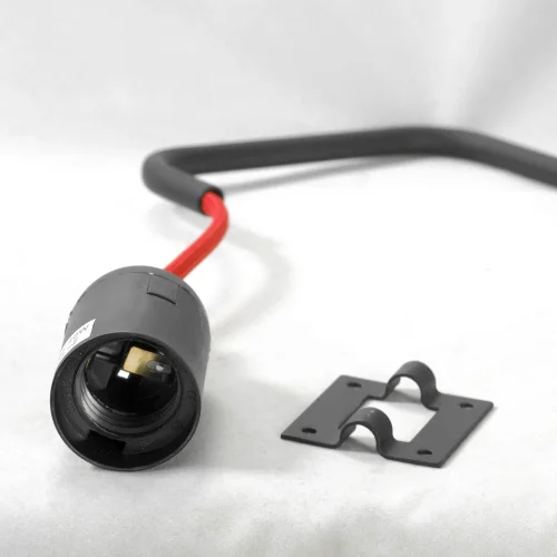 Бра с выключателем LSP-8042 Lussole без плафона на 1 лампа, основание чёрное в стиле минимализм  фото 2
