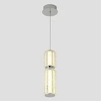 Светильник подвесной ЛЕД ANTIQUE SP23W LED CHROME Crystal Lux белый на 1 лампу, основание хром в стиле классический трубочки Светильник подвесной ЛЕД ANTIQUE SP23W LED CHROME Crystal Lux белый на 1 лампу, основание хром в стиле классический трубочки