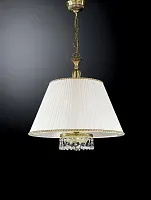 Люстра подвесная  L 6420/50 Reccagni Angelo белая жёлтая на 3 лампы, основание античное бронза в стиле классический 