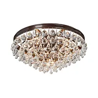 Люстра потолочная V5865-7/9PL Vitaluce прозрачная на 9 ламп, основание бронзовое в стиле классический современный 