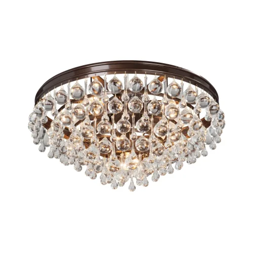 Люстра потолочная V5865-7/9PL Vitaluce прозрачная на 9 ламп, основание бронзовое в стиле классический современный Люстра потолочная V5865-7/9PL Vitaluce прозрачная на 9 ламп, основание бронзовое в стиле классический современный