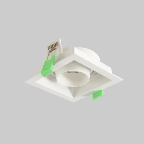 Светильник точечный CLT 069C1 WH Crystal Lux белый на 1 лампу, основание белое в стиле современный квадратный фото 4