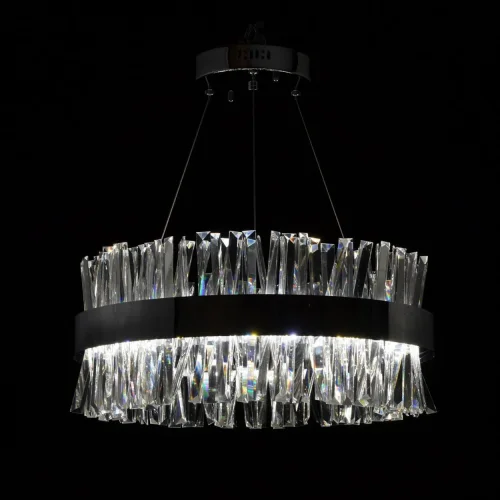 Люстра подвесная LED с пультом Аделард 642014601 MW-Light прозрачная на 1 лампа, основание хром в стиле классический с пультом фото 4