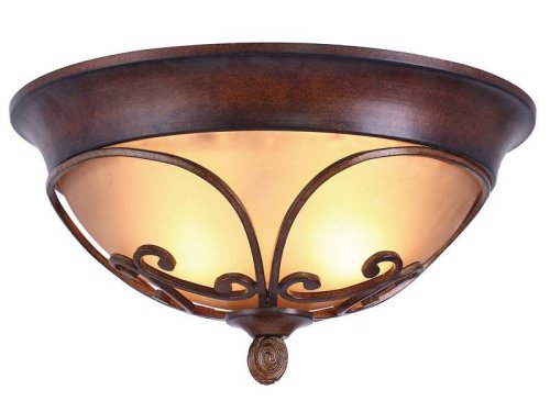 Светильник потолочный FILANTE L55652.17 L'ARTE LUCE бежевый 2 лампы, основание коричневое в стиле классический 