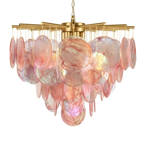 Люстра подвесная Лолли / Lolly 10492/600 Pink LOFT IT розовая на 6 ламп, основание бронзовое в стиле современный фото 4 Люстра подвесная Лолли / Lolly 10492/600 Pink LOFT IT розовая на 6 ламп, основание бронзовое в стиле современный фото 4