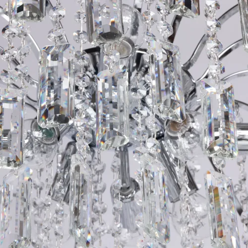 Люстра потолочная Бриз 111019408 MW-Light прозрачная на 8 ламп, основание хром в стиле классический фото 7