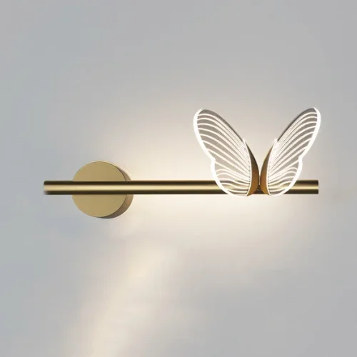 Настенный светильник BABETTA WALL B Right 212033-23 ImperiumLoft прозрачный на 1 лампа, основание латунь в стиле современный 