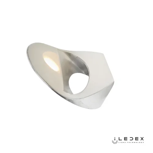 Бра LED Light Flux ZD8152-6W Silver iLedex серебряный на 1 лампа, основание серебряное в стиле хай-тек модерн  фото 2