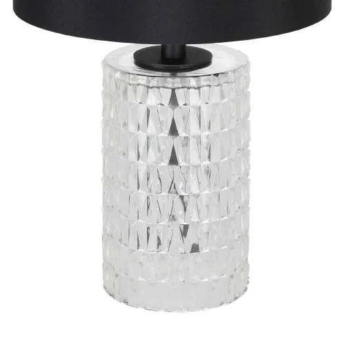 Настольная лампа Sapuara 39979 Eglo чёрная 1 лампа, основание прозрачное стекло в стиле современный  фото 2