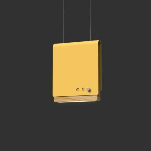 Светильник подвесной LED BOOK 2 H20*17 Yellow 192832-26 ImperiumLoft жёлтый на 1 лампу, основание жёлтое в стиле современный 