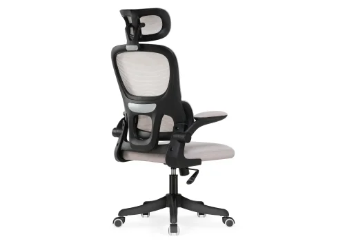 Компьютерное кресло Sprut light gray 15790 Woodville, серый/сетка, ножки/пластик/чёрный, размеры - *1270***640*670 фото 6
