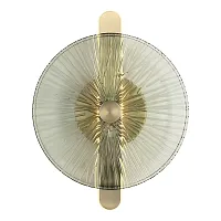 Бра LED Wasi SL6141.321.01 ST-Luce зелёный на 1 лампу, основание бронзовое в стиле современный 