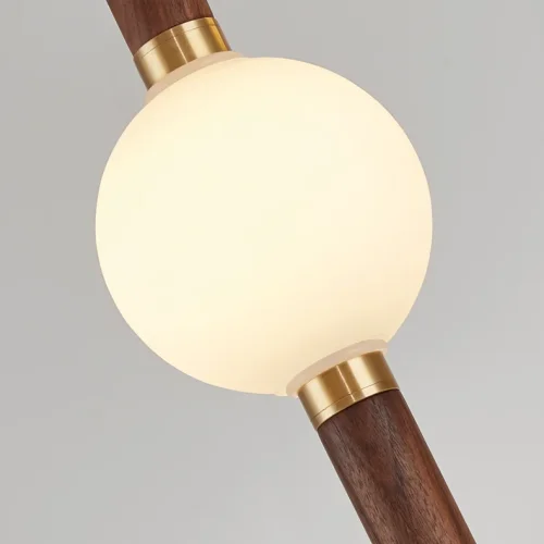 Светильник подвесной CORNELL L64 nut 4000К 187960-23 ImperiumLoft белый коричневый 1 лампа, основание коричневое в стиле современный  фото 5