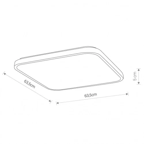 Светильник потолочный Agnes Square 8133-NW Nowodvorski белый на 1 лампу, основание белое в стиле современный фото 6
