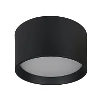 Светильник накладной LED 20005SMU/02LED SBK Escada чёрный 1 лампа, основание чёрное в стиле современный круглый