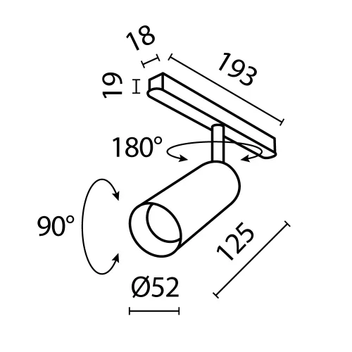 Трековый светильник LED Magnetic track system Exility TR032-2-12W3K-S-W Maytoni белый для шинопроводов серии Magnetic track system Exility белый фото 10