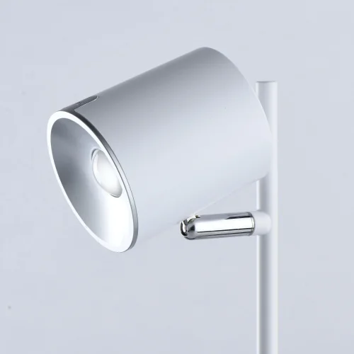 Настольная лампа LED Эдгар 408032201 DeMarkt белая 1 лампа, основание белое металл в стиле современный  фото 5