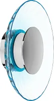 Бра LED Celesta 809025 Lightstar голубой на 1 лампу, основание хром в стиле арт-деко современный 