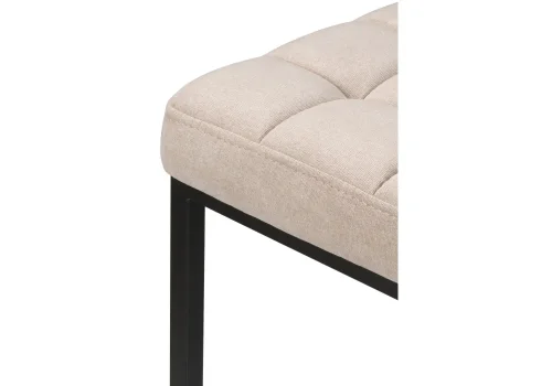 Барный стул Лофт ткань канди крем / черный матовый 432936 Woodville, кремовый/ткань, ножки/металл/чёрный, размеры - ****340*340 фото 4