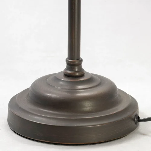 Настольная лампа MILAZZO LSL-2904-01 Lussole белая 1 лампа, основание коричневое металл в стиле современный  фото 5