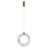 Светильник подвесной ЛЕД Сохо (Soho) 10410/A LOFT IT белый на 1 лампу, основание бронзовое в стиле современный 