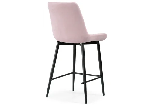 Полубарный стул Алст К розовый / черный 502121 Woodville, розовый/велюр, ножки/металл/чёрный, размеры - ****500*560 фото 4