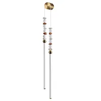 Бра LED Monella 6640/16WL Odeon Light белый на 1 лампу, основание бронзовое в стиле современный 