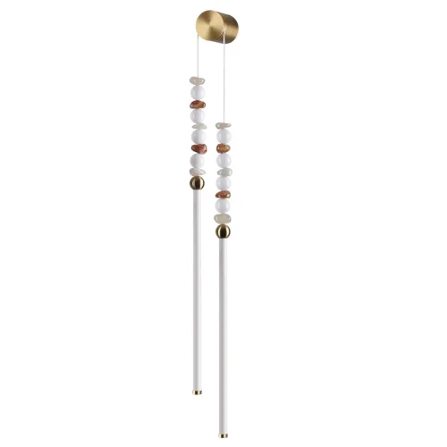 Бра LED Monella 6640/16WL Odeon Light белый на 1 лампу, основание бронзовое в стиле современный 