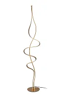 Торшер LED Lambada 52701/38/02 Lucide белый на 1 лампу, основание матовое золото латунь в стиле современный 