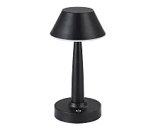Настольная лампа LED DIMM Снорк 07064-B,19 Kink Light чёрная 1 лампа, основание чёрное металл в стиле современный хай-тек минимализм 