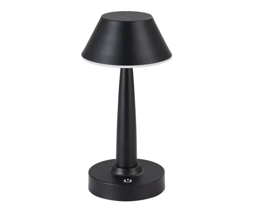 Настольная лампа LED DIMM Снорк 07064-B,19 Kink Light чёрная 1 лампа, основание чёрное металл в стиле минимализм хай-тек современный 