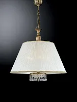 Люстра подвесная  L 6400/60 Reccagni Angelo белая на 5 ламп, основание античное бронза в стиле классический 