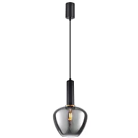 Светильник подвесной Dubbel 4357-1P F-promo чёрный 1 лампа, основание чёрное в стиле современный 
