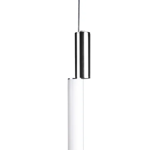 Светильник подвесной LED Alion 10051 Chrome LOFT IT белый 1 лампа, основание хром в стиле современный хай-тек трубочки фото 3