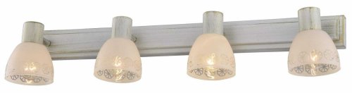 Спот с 4 лампами Shona TL3740Y-04WG Toplight белый E14 в стиле кантри современный 