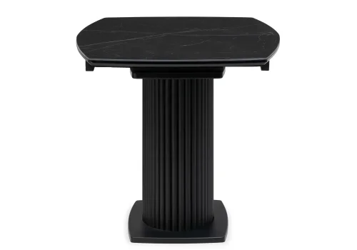 Керамический стол Фестер 140(180)х80х76 черный мрамор / черный 571396 Woodville столешница чёрная из керамика фото 4