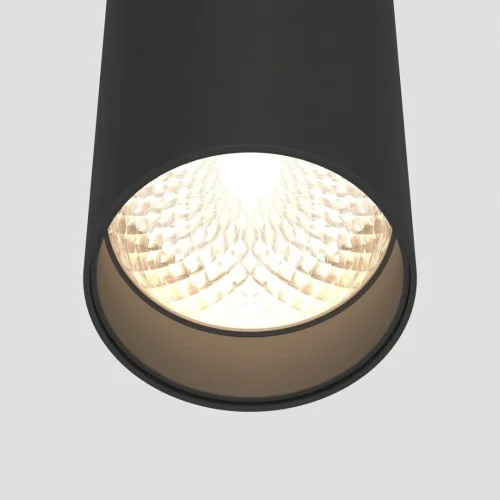 Светильник подвесной LED FOCUS LED P072PL-L12B4K Maytoni чёрный 1 лампа, основание чёрное в стиле хай-тек современный трубочки фото 4