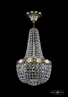 Светильник потолочный 19281/H2/25IV G Bohemia Ivele Crystal прозрачный 3 лампы, основание золотое в стиле классический sp