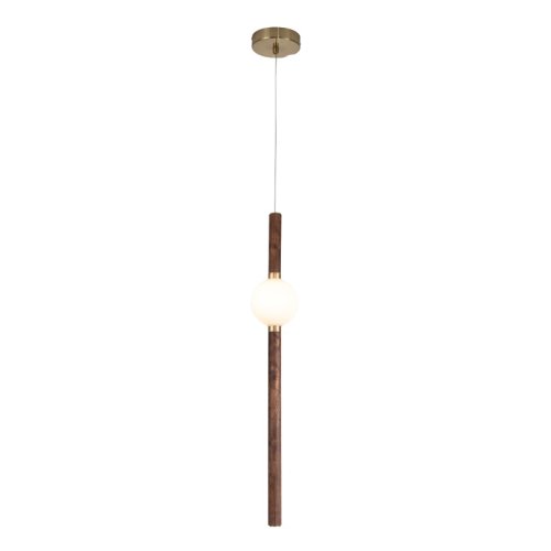 Светильник подвесной CORNELL L64 nut 4000К 187960-23 ImperiumLoft белый коричневый 1 лампа, основание коричневое в стиле современный  фото 4