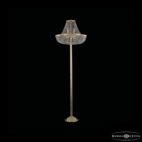 Торшер 19283T6/H/55IV-172 G Bohemia Ivele Crystal sp прозрачный 6 ламп, основание золотое в стиле классический
