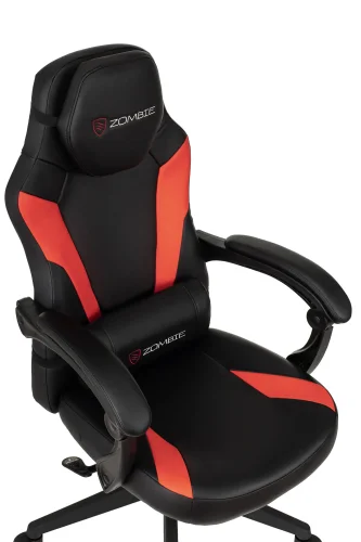 Кресло игровое Zombie Defender черный/красный эко.кожа УТ000036635 Stool Group, чёрный/экокожа, ножки/пластик/чёрный, размеры - ***** фото 5