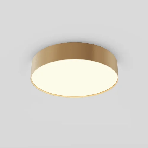 Светильник потолочный LED Zon C032CL-36W3K-RD-MG Maytoni белый на 1 лампу, основание матовое золото в стиле современный круглый тарелка фото 10
