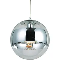 Светильник подвесной LOFT5025 LOFT IT хром прозрачный 1 лампа, основание хром в стиле современный шар