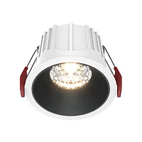 Светильник точечный Alfa LED DL043-01-15W3K-RD-WB Maytoni белый чёрный на 1 лампу, основание чёрное белое в стиле современный 
