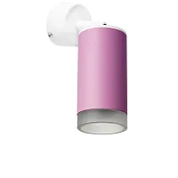 Светильник накладной Rullo RB43230 Lightstar розовый 1 лампа, основание белое в стиле современный круглый