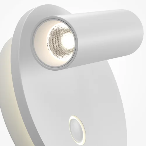 Бра с выключателем LED Ego C176WL-9W-2.7-4K-W Maytoni белый на 1 лампу, основание белое в стиле современный хай-тек для чтения фото 2