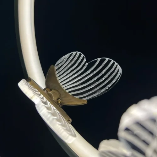 Светильник подвесной BABETTA RING 1 L320 brass 4000К 186735-23 ImperiumLoft прозрачный на 3 лампы, основание латунь в стиле современный арт-деко фото 11