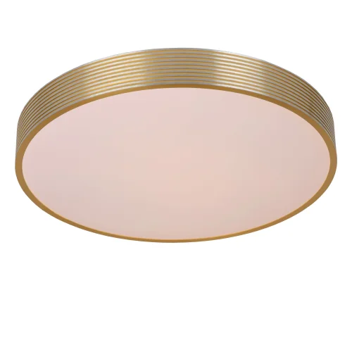Светильник потолочный LED Malin 79184/24/02 Lucide белый 1 лампа, основание латунь матовое золото в стиле современный  фото 3