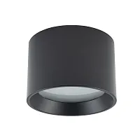 Светильник накладной Maun 10482-NW Nowodvorski чёрный на 1 лампу, основание чёрное в стиле современный круглый Светильник накладной Maun 10482-NW Nowodvorski чёрный на 1 лампу, основание чёрное в стиле современный круглый