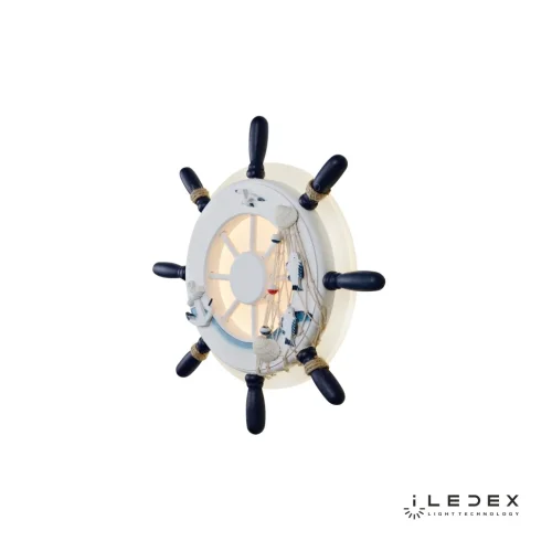 Бра LED Navy B021 WH iLedex белый на 1 лампу, основание белое в стиле хай-тек современный штурвал фото 3